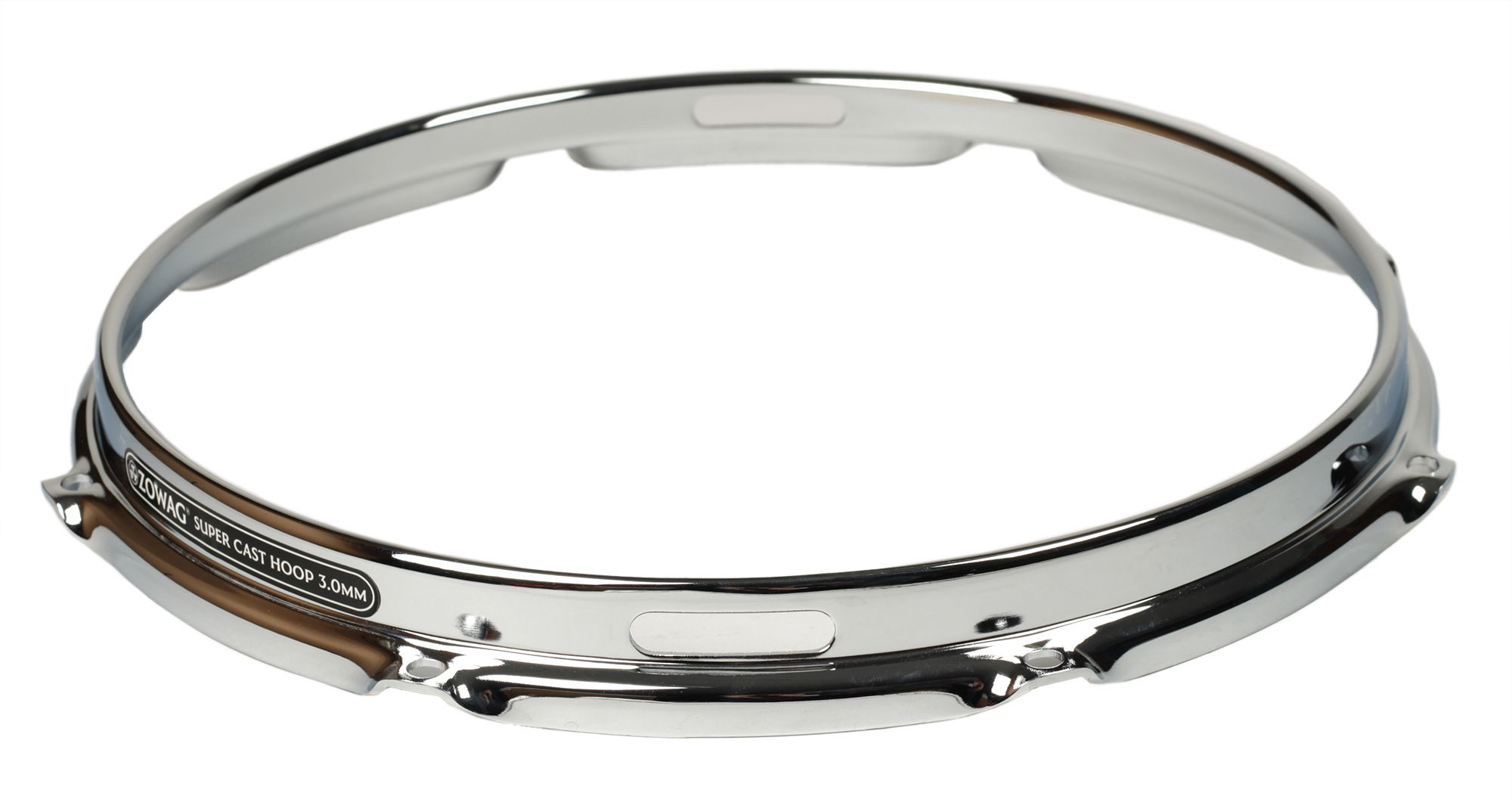 ZOWAG SC1308B Обод для барабана или тома нижний 3 мм, хром, 8 отверстий SUPER CAST HOOP 13"