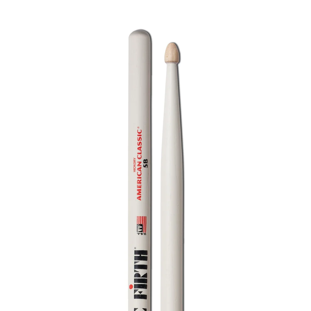 VIC FIRTH 5BW Барабанные палочки AMERICAN CLASSIC 5B WHITE