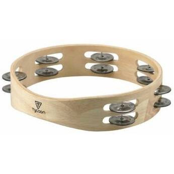 TYCOON TBW Тамбурин двухрядный деревянный тарелочки хром WOODEN TAMBOURINE 