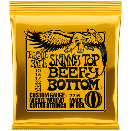 ERNIE BALL 2216 Струны для электрогитары NICKEL WOUND SKINNY TOP BEEFY BOTTOM 10-54