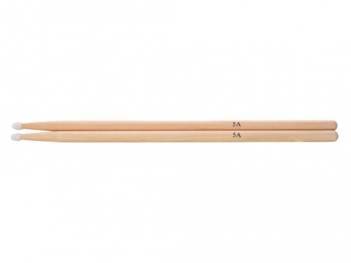 BOWO AMW-5AN Барабанные палочки ореховые с пластиковым наконечником HICKORY NYLON 5A