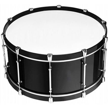 BRAHNER MBD-2812H/BK Бас-барабан маршевый чёрный с корсетом  и колотушкой 28"x12"