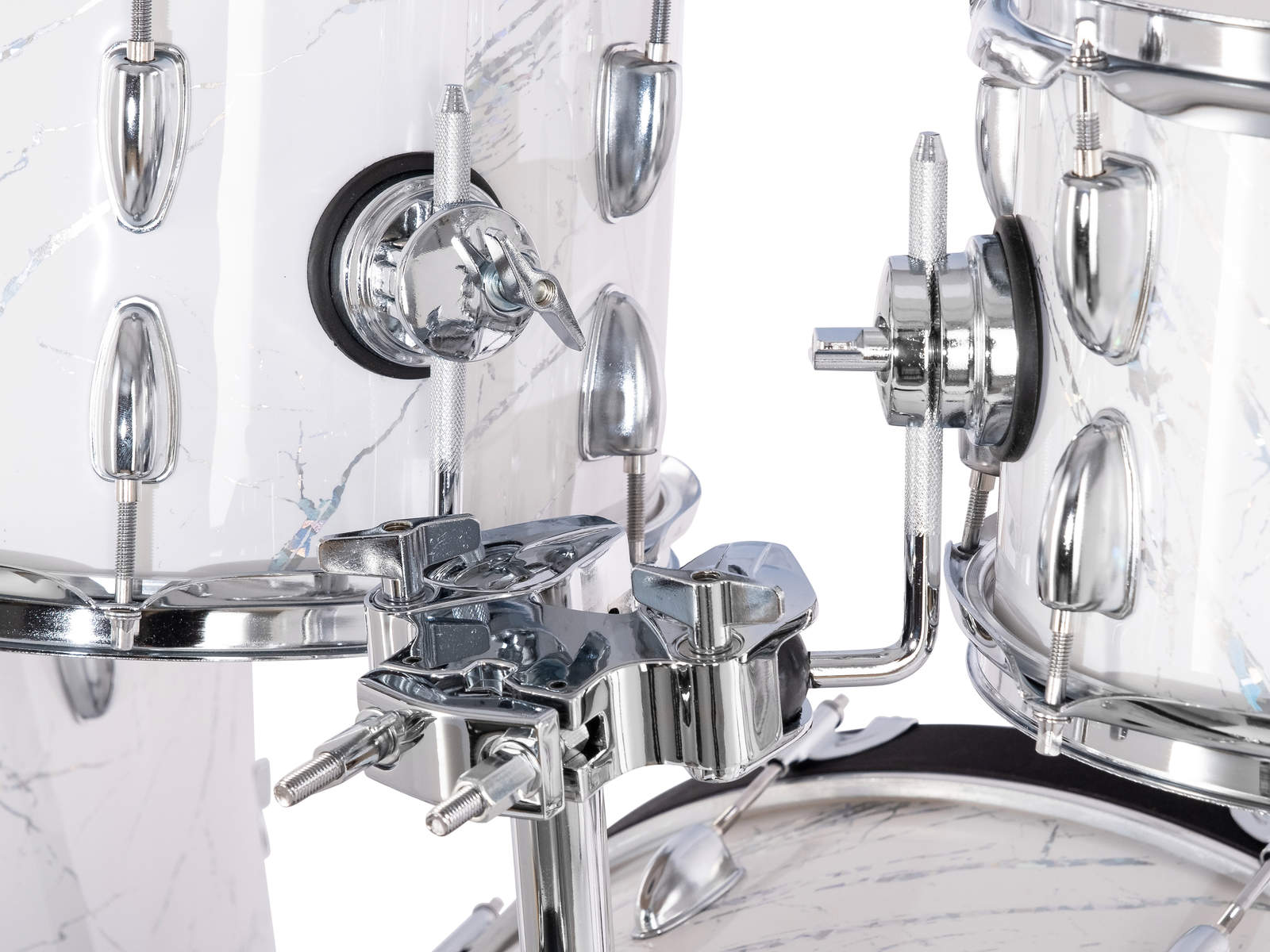 LDRUMS LD-2218-64-01 Ударная установка березовая со стойками, белая 10-12-14-16-22"