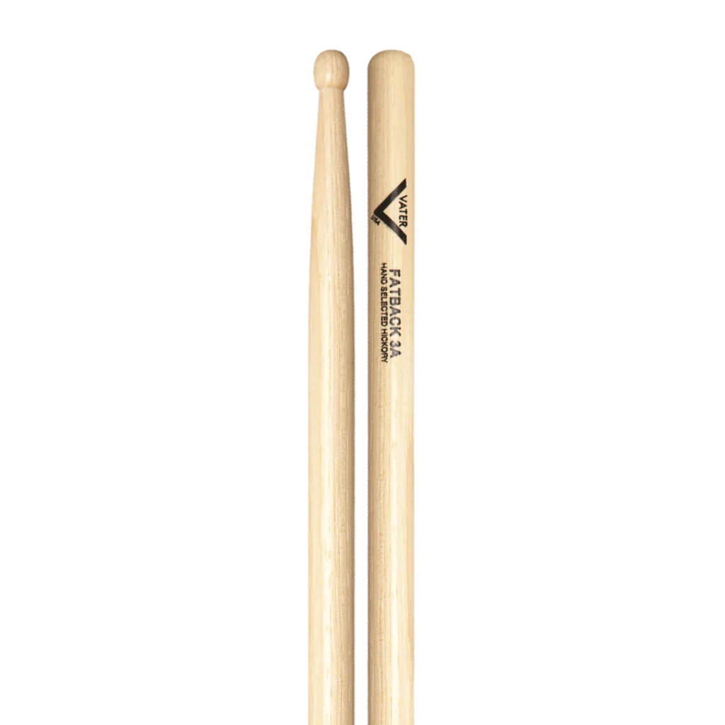 VATER VH3AW Барабанные палочки AMERICAN HICKORY FATBACK 3A