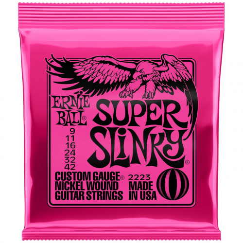 ERNIE BALL 2223 Струны для электрогитары NICKEL WOUND SUPER SLINKY 9-42