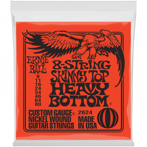 ERNIE BALL 2624 Струны для 8-струнной электрогитары 9-80