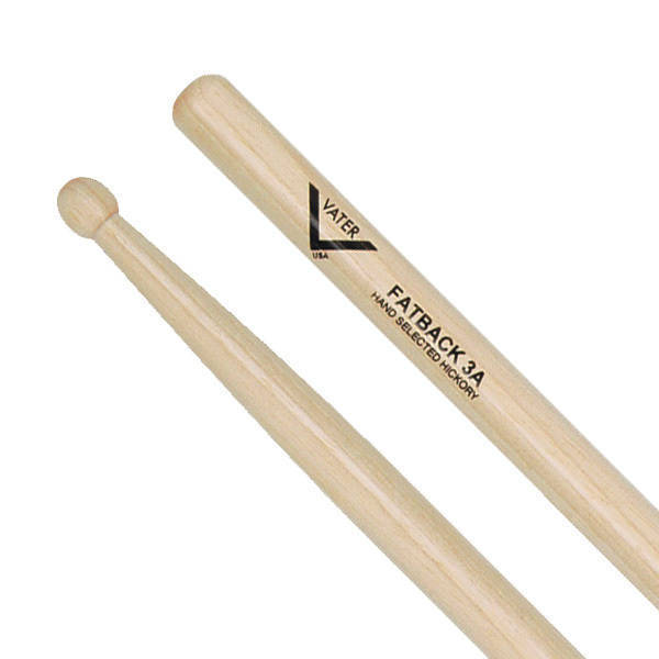 VATER VH3AW Барабанные палочки AMERICAN HICKORY FATBACK 3A